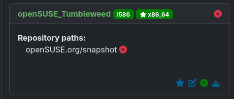 Important Build Targets - Show Repository/Architecture